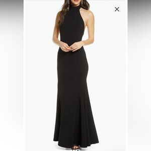 Lulus Elegant Black Halter Dress